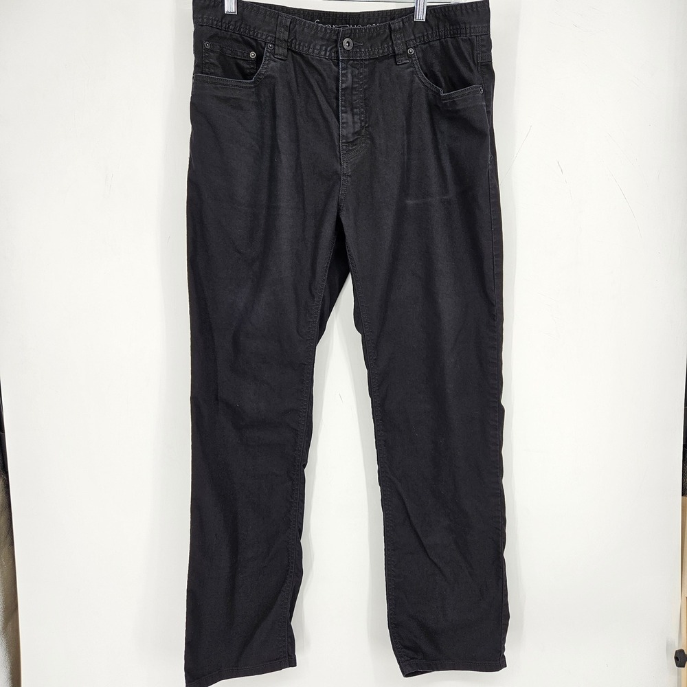 PrAna‎ Jeans Mens 36x32 Bridger Slim Fit Pants Casual Outdoors Hiking Black
